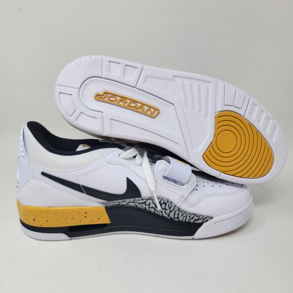 Jordan Legacy 312 Low Tour Yellow CD7069-107 Black White Cement sz 8 1 3 Alpha - Picture 3 of 16